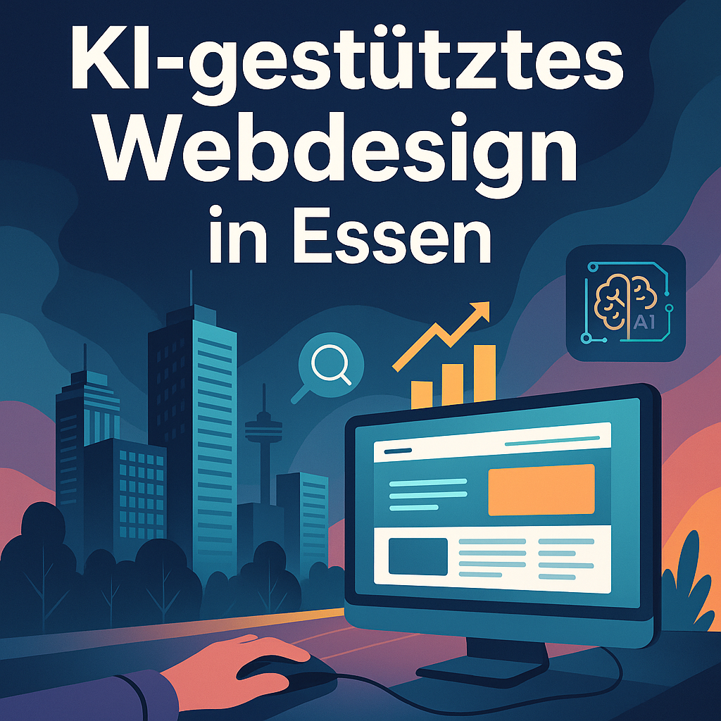 KI-gestütztes Webdesign Essen - Webagentur Essen für moderne Websites mit KI-Unterstützung